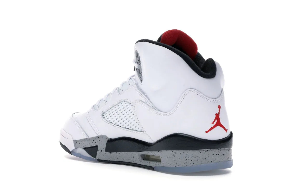 NIKE AIR JORDAN 5 RETRO WHITE CEMENT