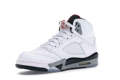 NIKE AIR JORDAN 5 RETRO WHITE CEMENT