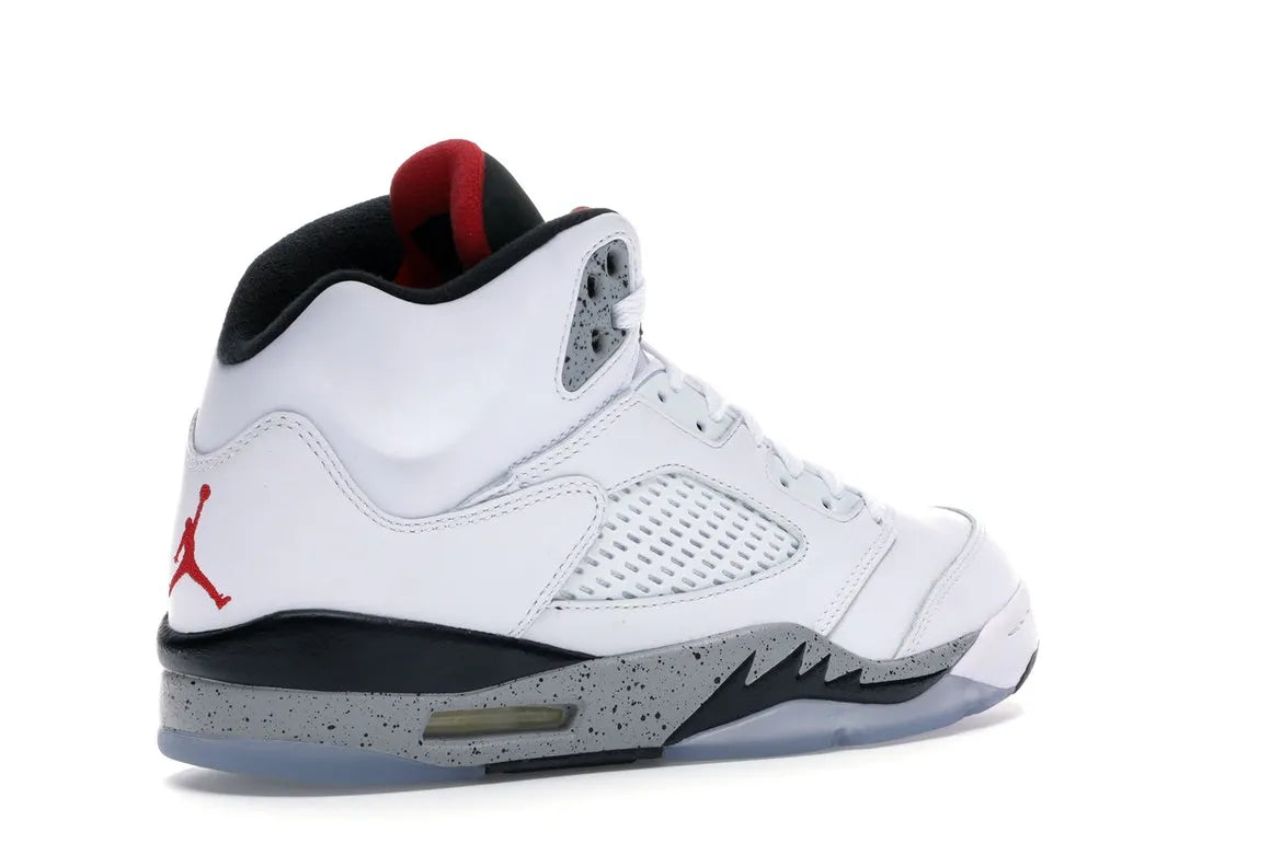 NIKE AIR JORDAN 5 RETRO WHITE CEMENT