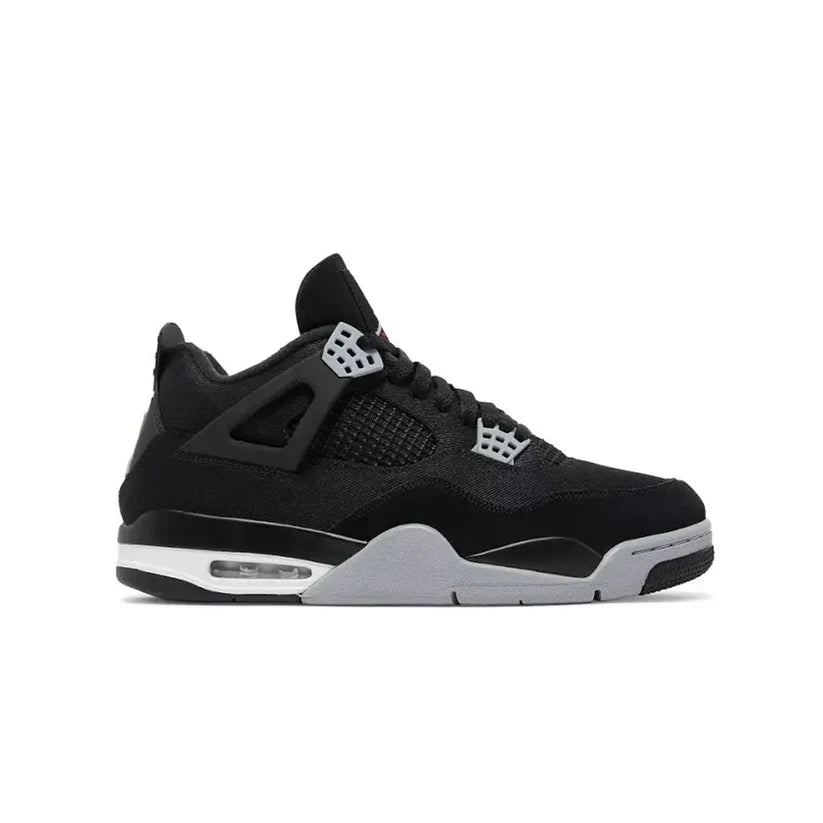 Nike Air Jordan 4 Black Canvas Semi UA