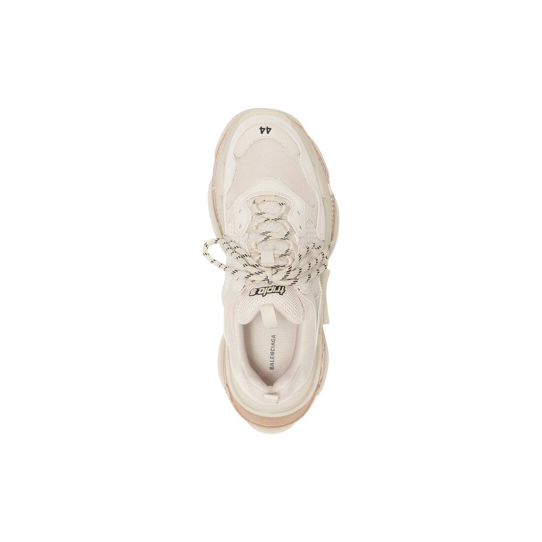 WMNs BalenciagaTriple S Clear Sole Off White