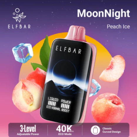 Moon Night 40k puffs peach ice