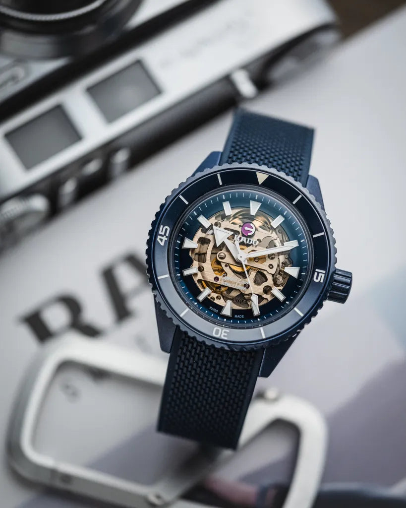 RADO CAPTAIN COOK SKELETON SPECIAL EDITION BLUE