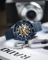 RADO CAPTAIN COOK SKELETON SPECIAL EDITION BLUE