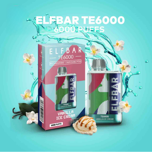 ELF BAR TE6000 –Vanilla Ice Cream Vape