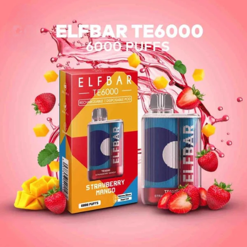 ELF BAR TE6000 –Strawberry Mango Vape