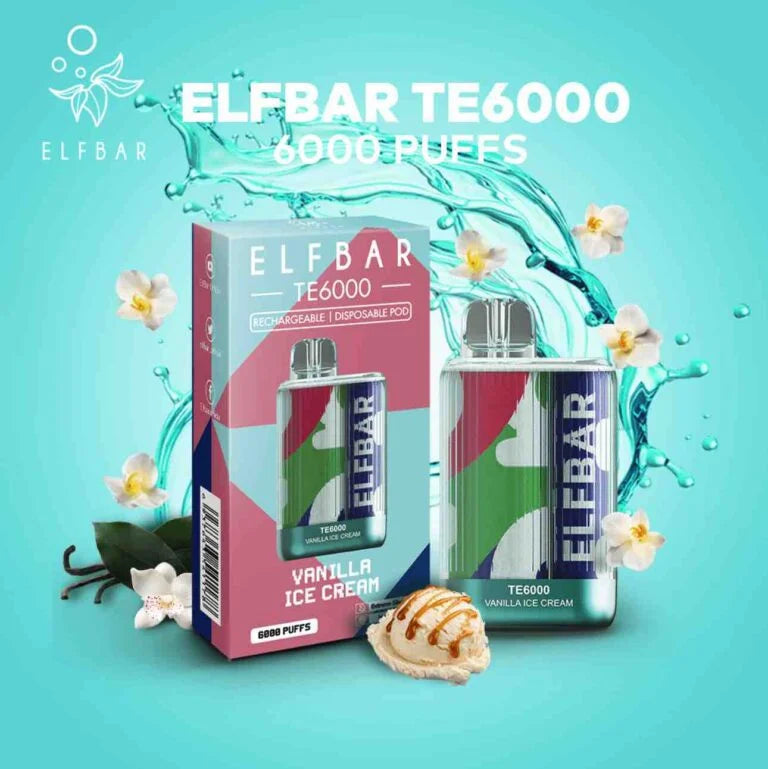 ELFBAR TE6000 –Vanilla Ice Cream