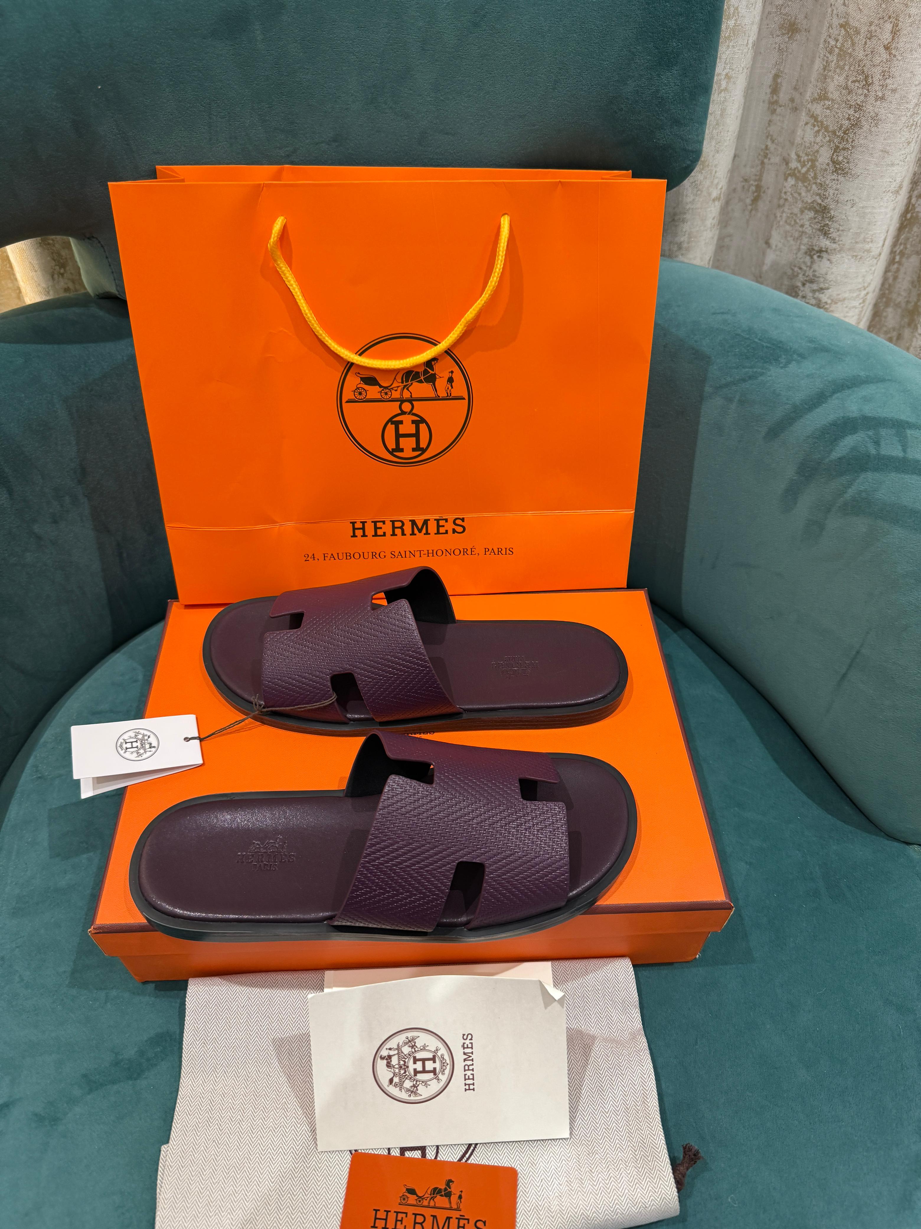 Hermes Lether Premium Slides