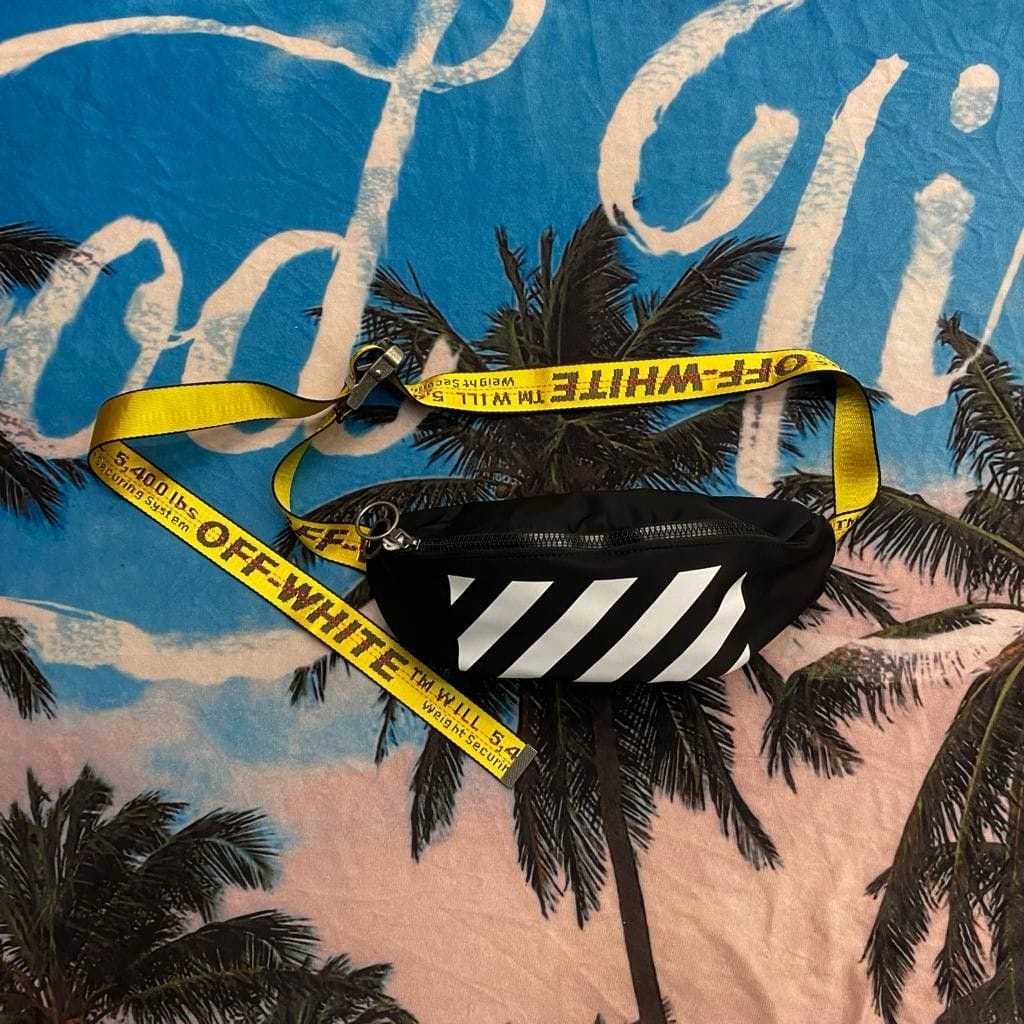 Off-White Binder Nylon Waist Fannypack Track Belt Bag With Dust Bag (19551)