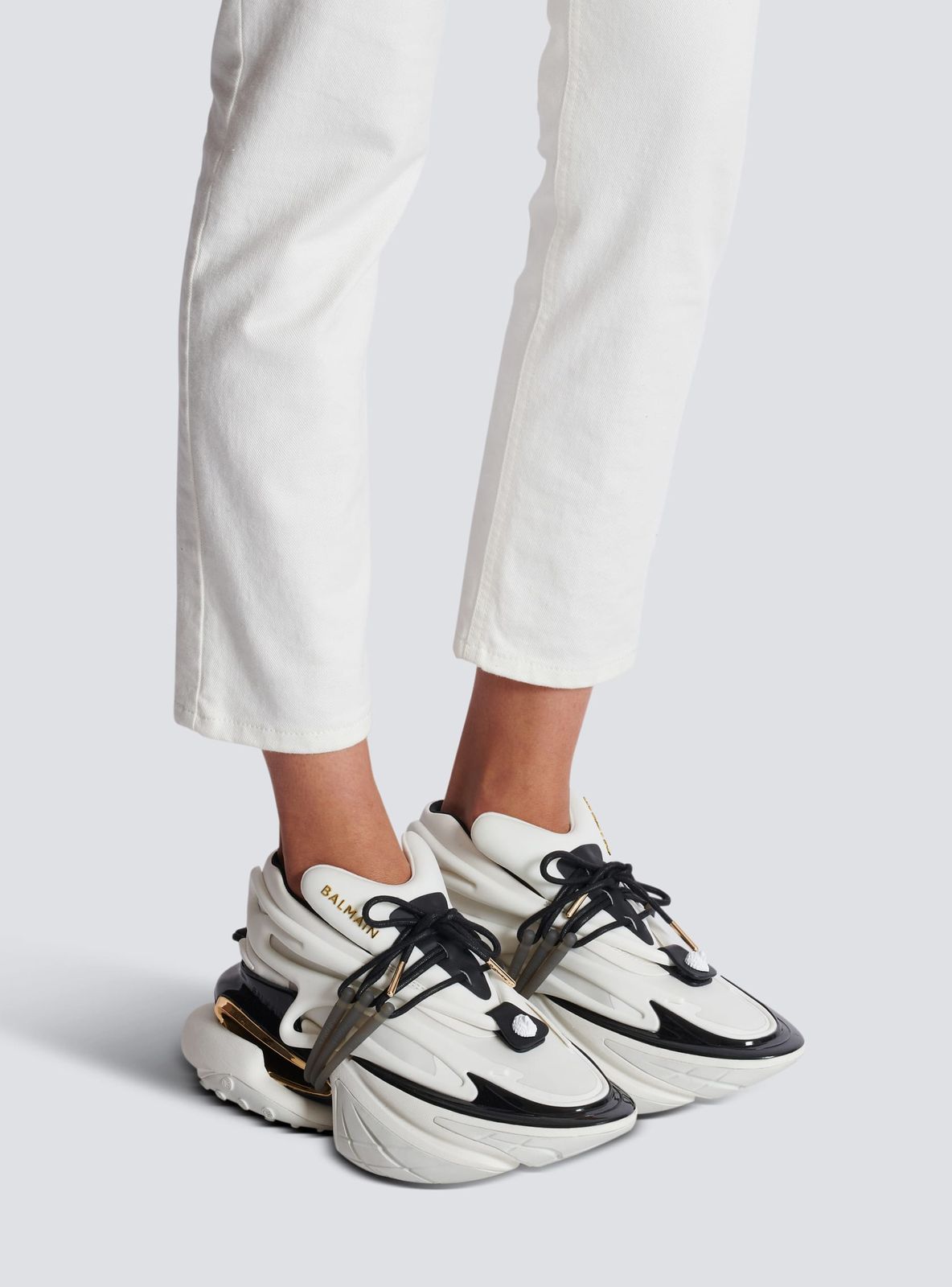 balmain unicorn low chunky sneakers