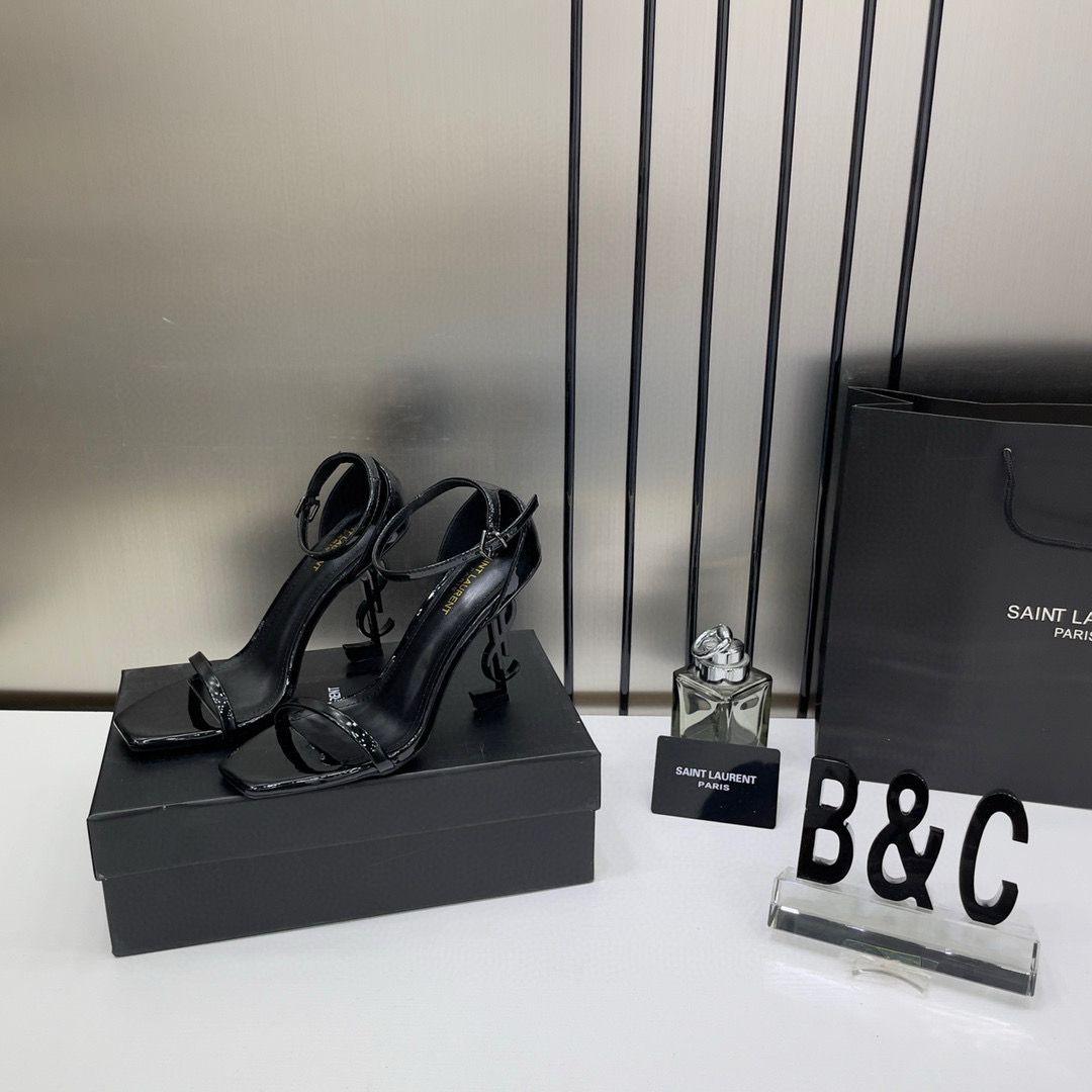 Saint laurent ysl heels all black