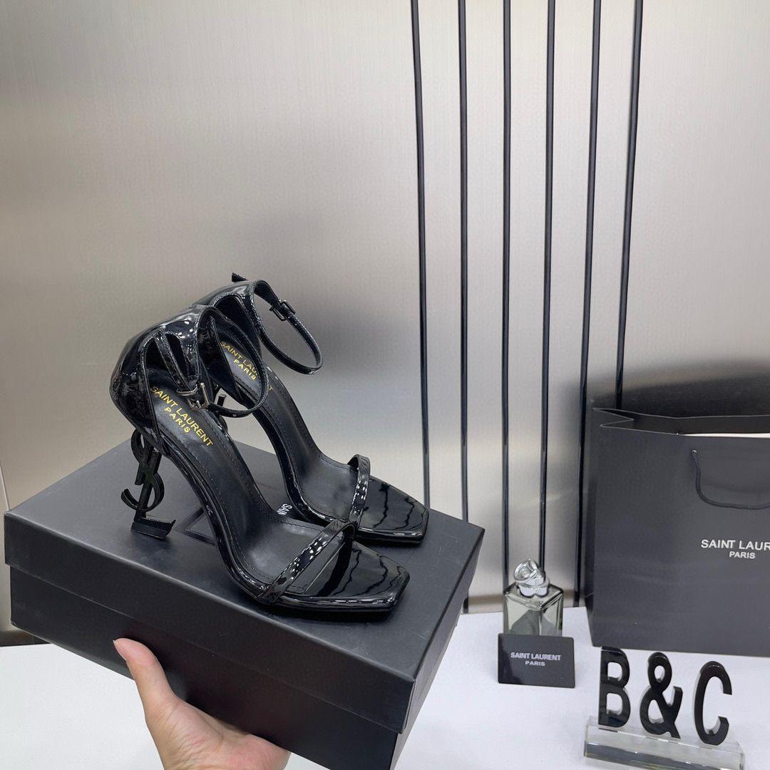 Saint laurent ysl heels all black
