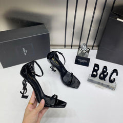 Saint laurent ysl heels all black
