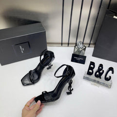 Saint laurent ysl heels all black