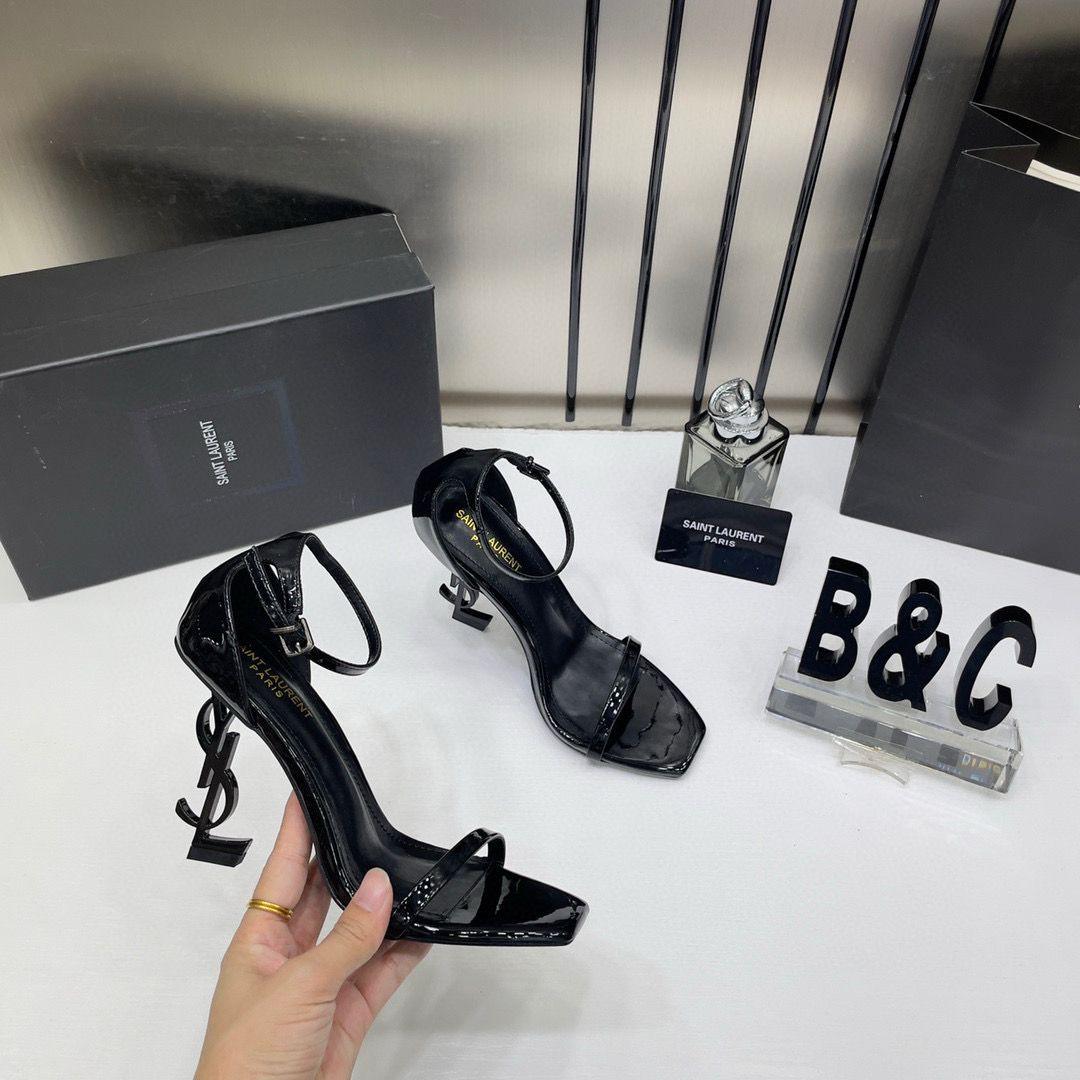 Saint laurent ysl heels all black