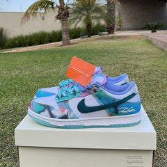 FUTURA LABORATORIES X NIKEMENS DUNK LOW BLEACHED AQUA
