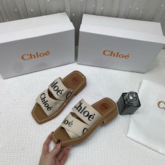 WMN Chloé Premium  Woody Slides whit og box