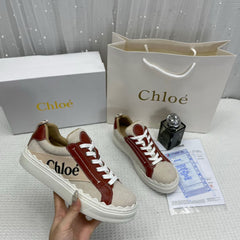 WMN Chloe Premium Lauren low-top canvas sneakers whit og box