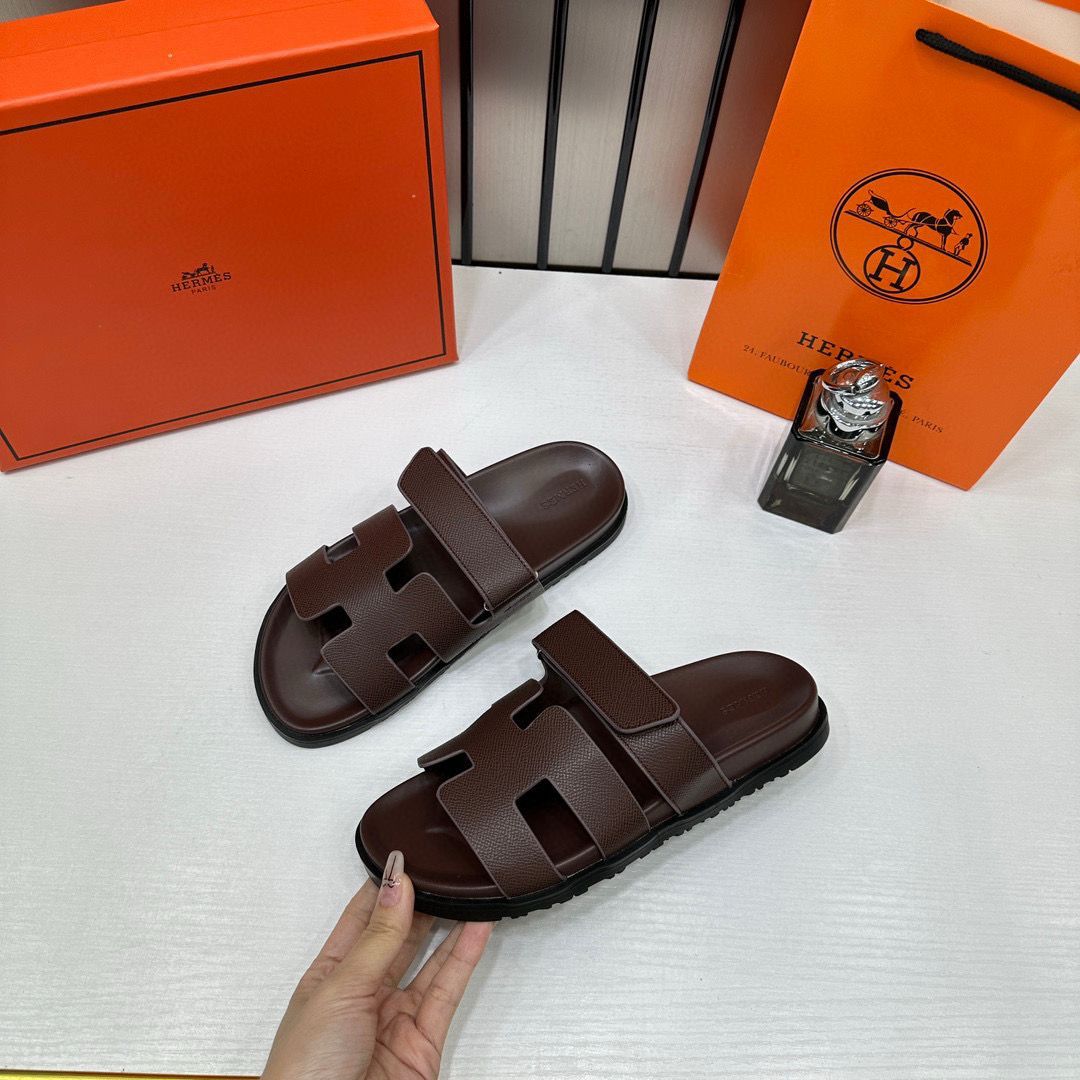 LV Hermes  Premium Slides whit og box