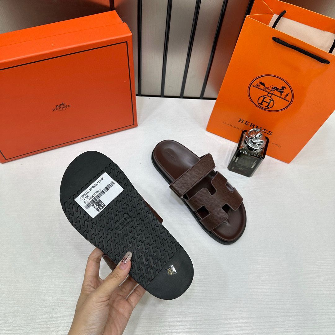 LV Hermes  Premium Slides whit og box