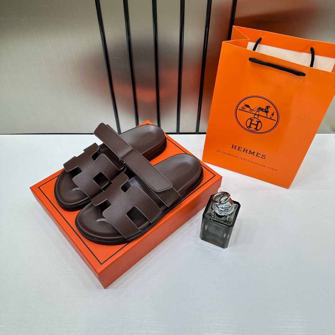 LV Hermes  Premium Slides whit og box