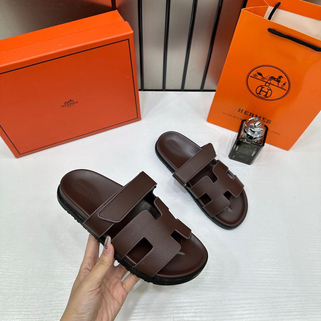 LV Hermes  Premium Slides whit og box