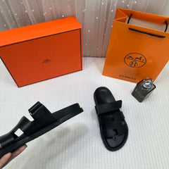 LV Hermes  Premium Slides whit og box Black