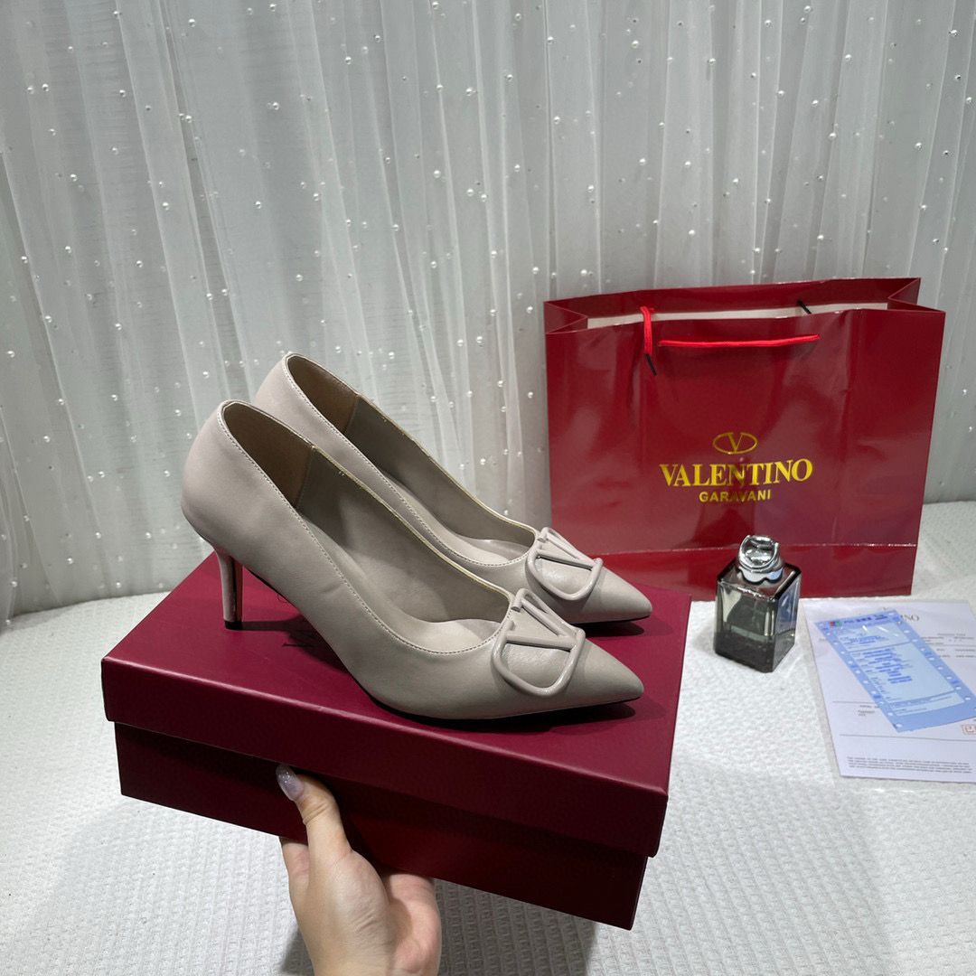 WMN Valentino Premium  Vlogo Gray Signature poudre
