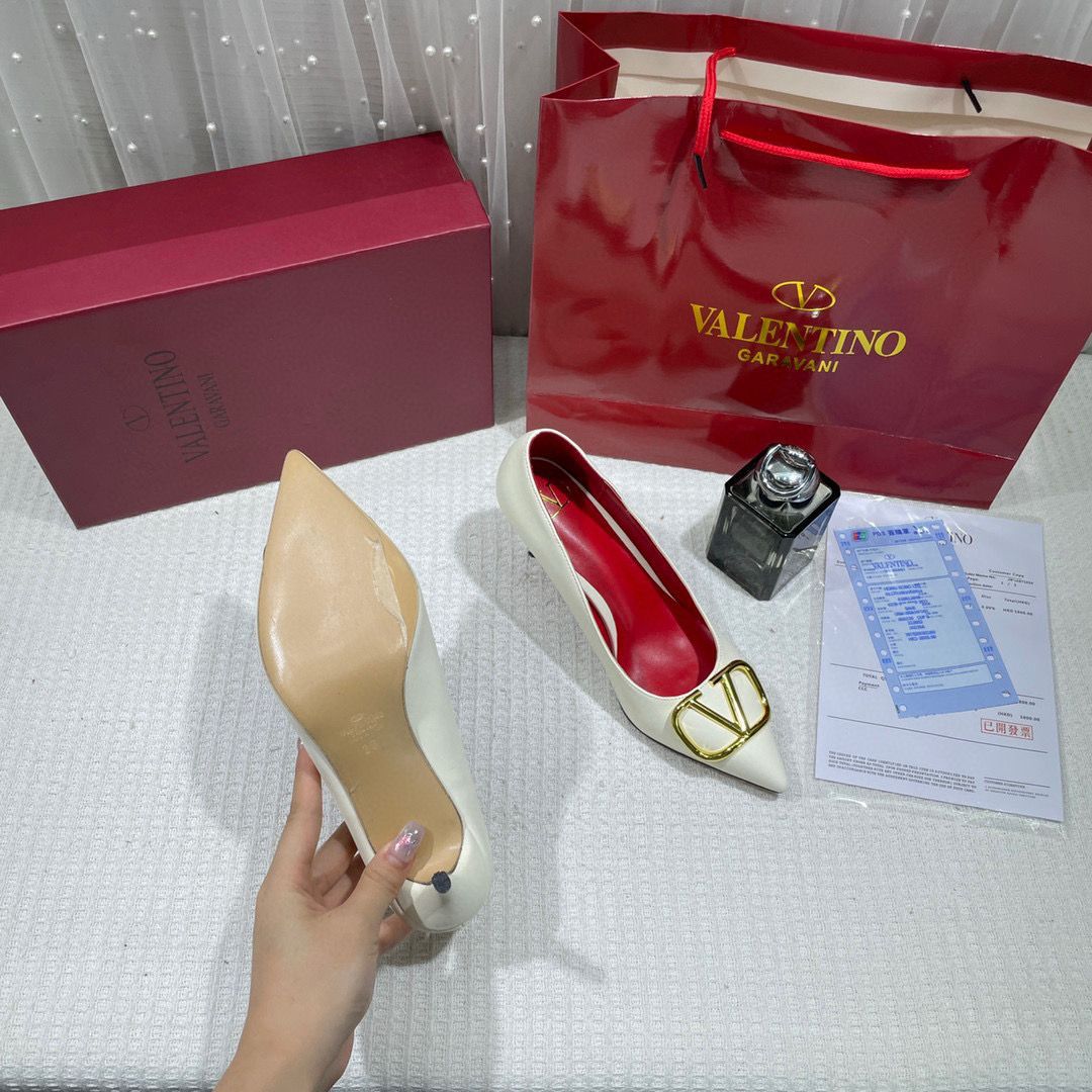 WMN Valentino Premium vlogo signature White