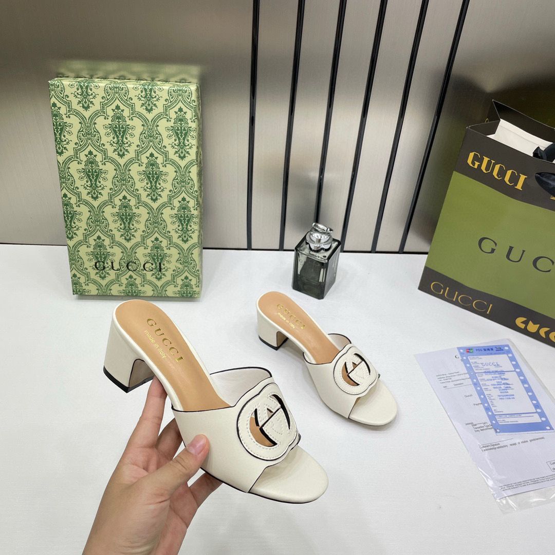 Gucci Premium Interlocking G Espadrille Wedge Sandals Women’s