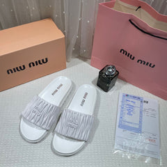 WMN Miu Miu Premium Slide White