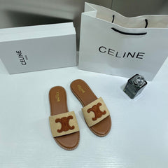 Celine Premium Women's Slides Beige