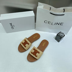 Celine Premium Women's Slides Beige