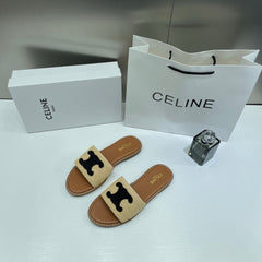 Celine Premium Women's Slides Brown