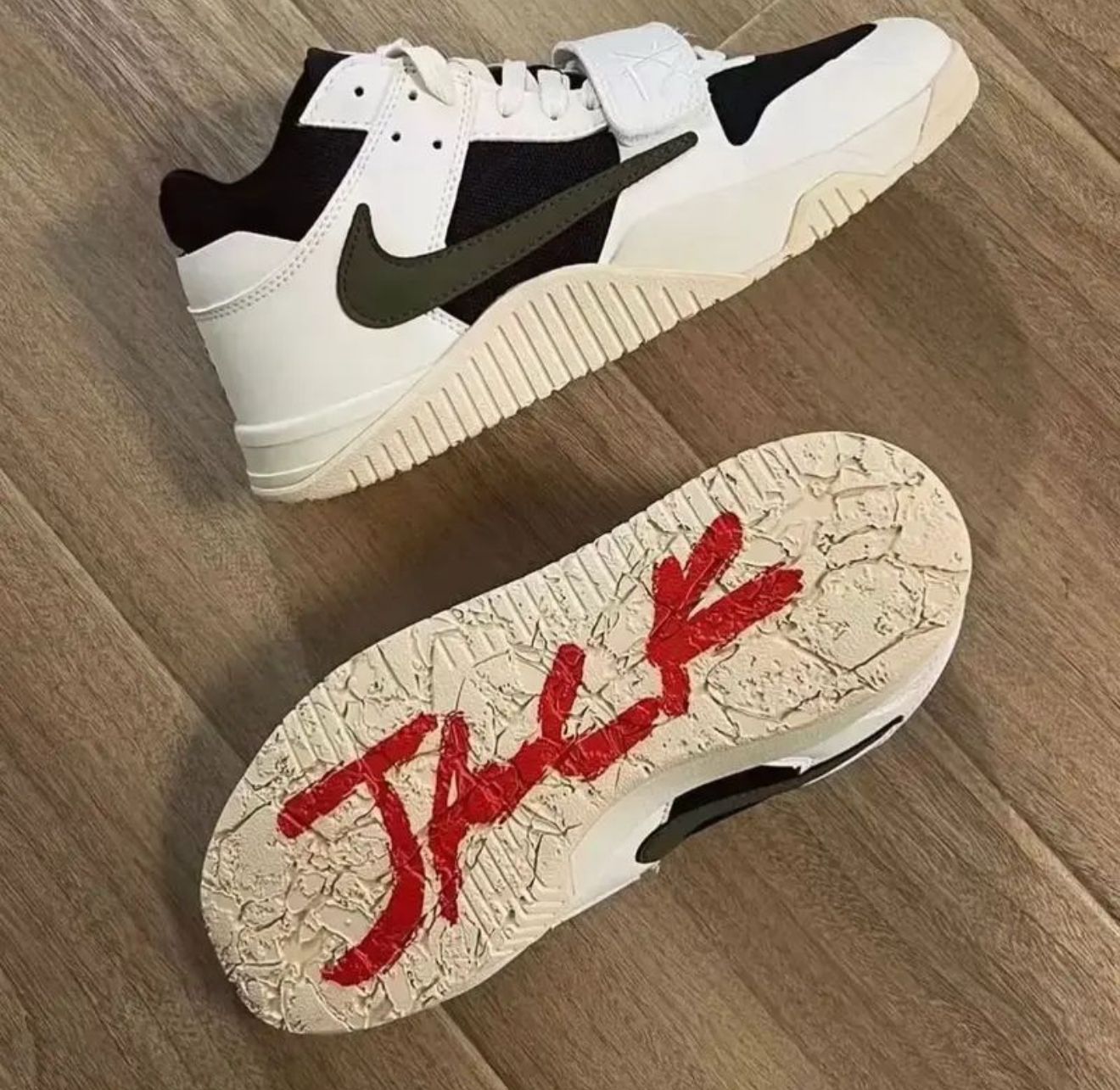 Nike Travis Scott X Jumpman Jordan Cut the Check Semi UA Quality With Carry Bag