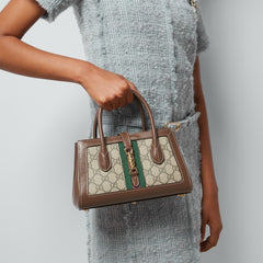 Gucci Small Tote With Piston closure with box