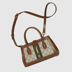 Gucci Small Tote With Piston closure with box