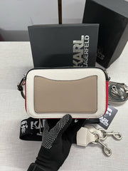 Karl Lagerfeld K-Ikonik Camera Crossbody Bag With OG Box & Dust Bag (Brown) KA319