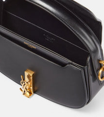 YSL Saint Laurent Voltaire Leather Shoulder Bag With OG Box & Dust Bag (Y168 Black)