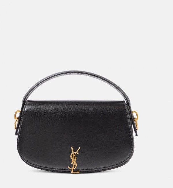 YSL Saint Laurent Voltaire Leather Shoulder Bag With OG Box & Dust Bag (Y168 Black)
