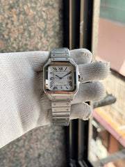 Cartier santos white dial