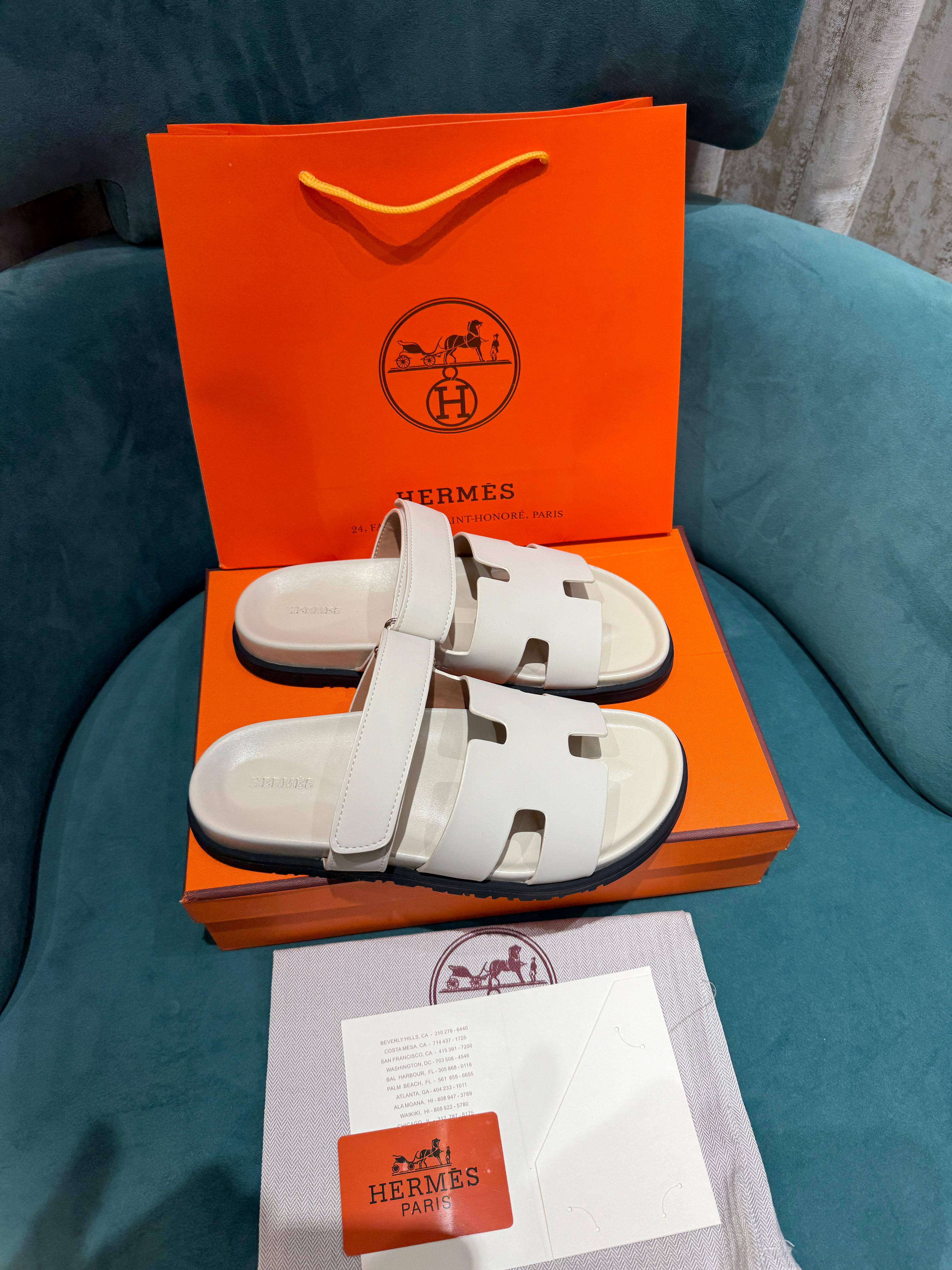 Hermes Chypre Premium Beach Velcro Sandal