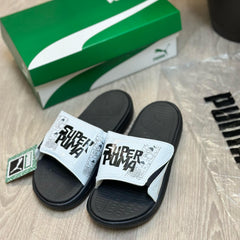 Puma SoftRide Pro 24 Super White Black Premium Flip Flop