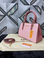 MICHAEL KORS LAILA PINK SATCHEL