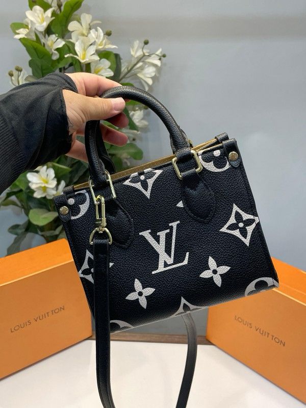 LOUIS VUITTON ON THE GO SMALL WITH OG BOX AND CARRY BAG