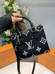 LOUIS VUITTON ON THE GO SMALL WITH OG BOX AND CARRY BAG