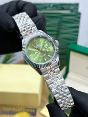 ROLEX DATE-JUST MINT GREEN ZR LOCK
