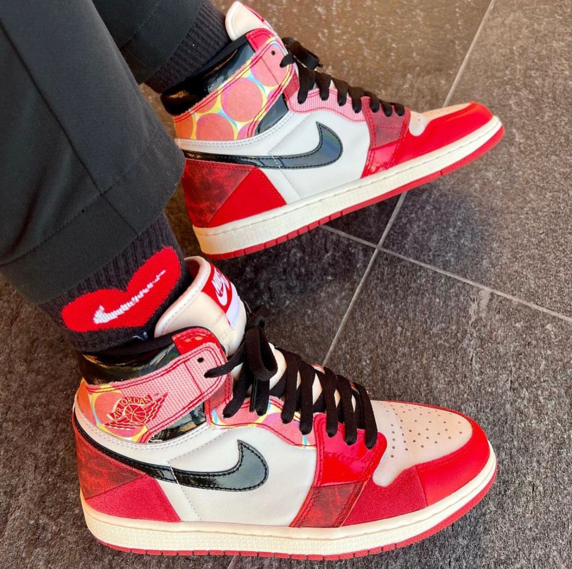 Nike Air Jordan 1 High Spiderverse With OG Box, Butter Paper