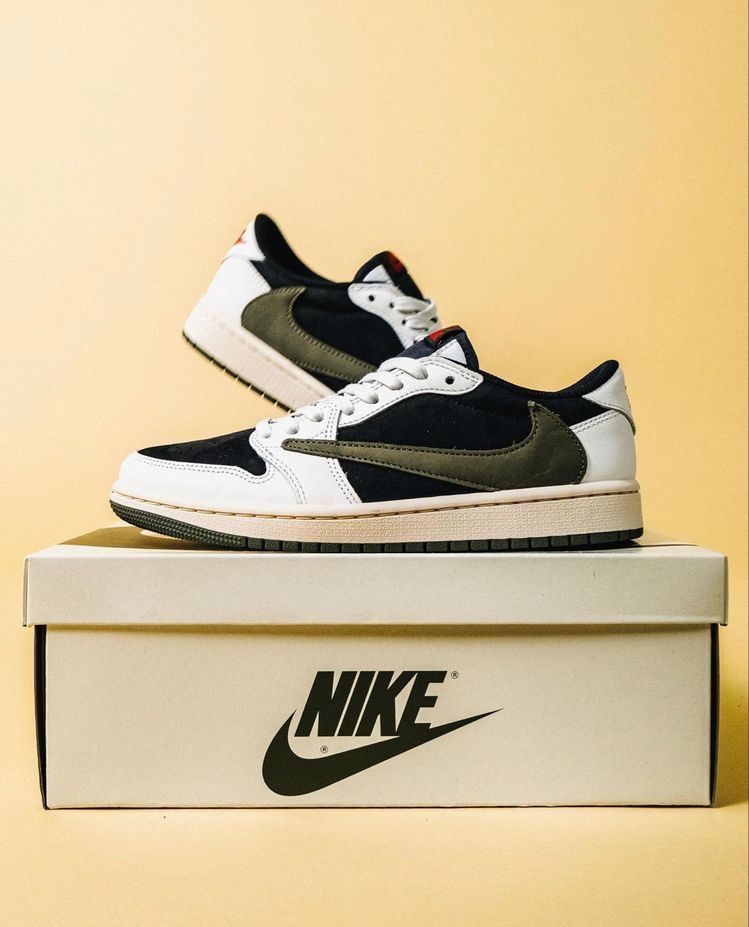 Nike Air Jordan 1 Low X Travis Scott Olive Green