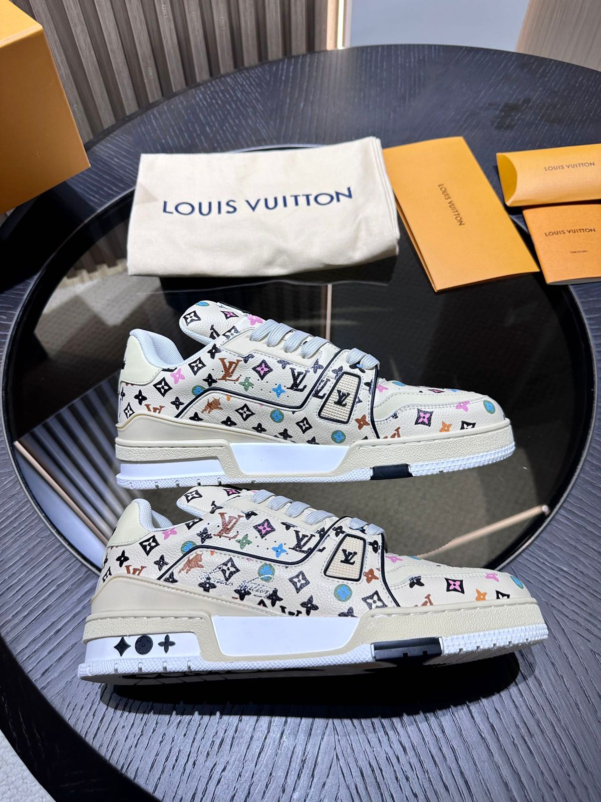 UA Louis Vuitton x Tyler the Creator LV Trainers made in Turkey